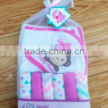 Cute Design Hooded Baby Bath Set photo-3