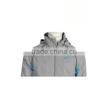 ISO 9001 Warm Custom Waterproof Windbreaker Sliver Jacket photo-6