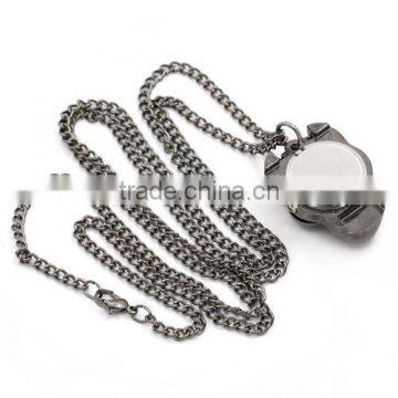 Wholesale Gunmetal Skull Halloween Battery Included Skeleton Pocket Watches photo-2