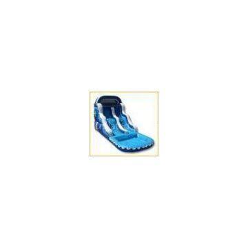 Commercial grade 0.55mm PVC tarpaulin Double Outdoor Inflatable Water Slides for Kids