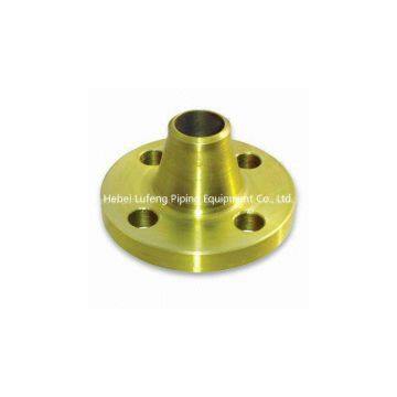 Yellow Golden Painting Weld Neck Flanges