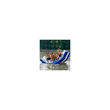 OEM 0.9mm Thickness PVC Tarpaulin Inflatable Water Totter / 4mL * 1mW by sea,  by air