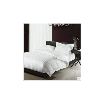 Canasin Classic 3cm Stripe Hotel Linen 100% Cotton White