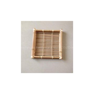 square bamboo tray