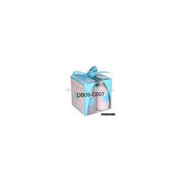 2009 C Bath Gift Set, Shower gel Body lotion Mesh sponge