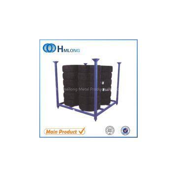 commercial stacking portable truck tyre storage rack