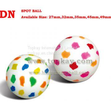 Muticolor bouncy ball, party supply bounce ball, vending toy, capsule toy