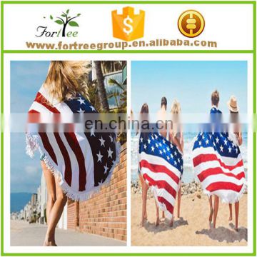 promotional custom round beach towel