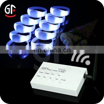 Birthday Giveaways Customized Remote Controlled 7 Groups/Zones Rfid LED Wristband