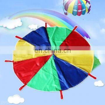 210T Nylon Custom Size Rainbow Parachute For Children