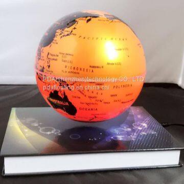 360 rotating magnetic floating bottom globe with book base