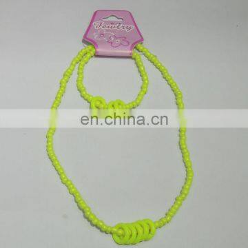 kids necklace and bracelet set with Luminous Color