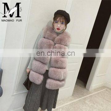 2016 Top Quality Wholesale Real Fur Vest Natural Fox Fur White Vest photo-2
