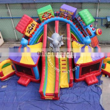 Giant Circus Inflatable Playground For Kids with competitive price