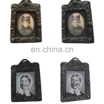 Halloween decoration frame with changing face horror portrait holographic Photo Frame