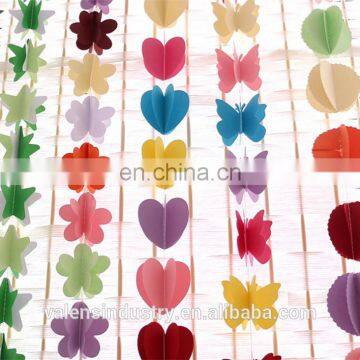 Wholesale 2.6m Colorful Three-dimensional Paper Flower Garland flower backdrop Birthday Party Wedding Celebration