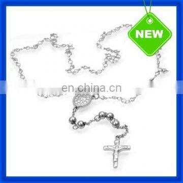 2014 New Flexible Metal Heart Chain Cross Charm Snake Necklace TSSN336#