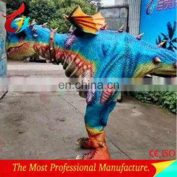 Realistic walking rubber dinosaur costume