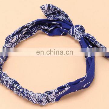 Printing Headband Cotton hair ties custom Fashion Hair clasp cute