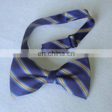 Fashion Trend Stripe Silk Bow Tie OEM available