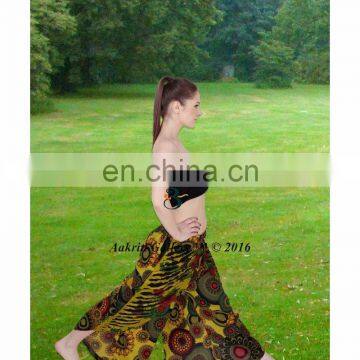 Harem Pants with String Trouser Indian Cotton Gypsy Aladdin Genie Pants Dance Pants For Ladies