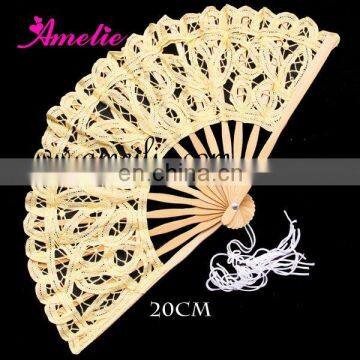 20cm Yellow Handicraft fan