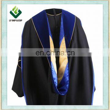 High quality Doctoral Graduation Hood With Royal Blue Velvet