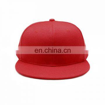 Wholesale Fashion Structured Custom Promotion Plain Flat Brim Cotton Baseball Cap