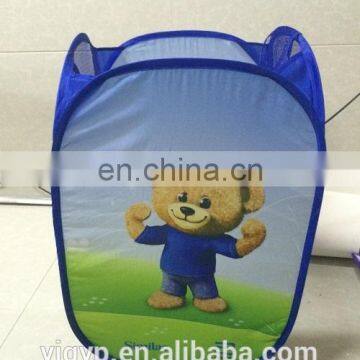 cheap customized foldable polyester laundry basket