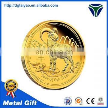 promotional deer head metal coin