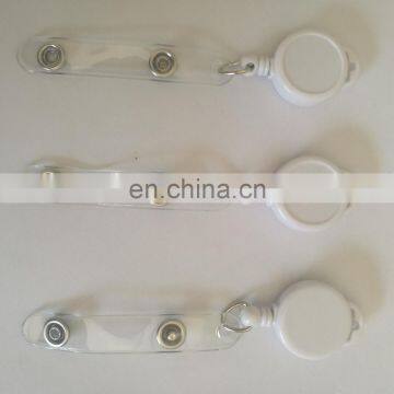 Small Size Retractable Yoyo ID Badge Reel in Solid White Color photo-2