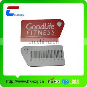 different shape custom barcode key tags