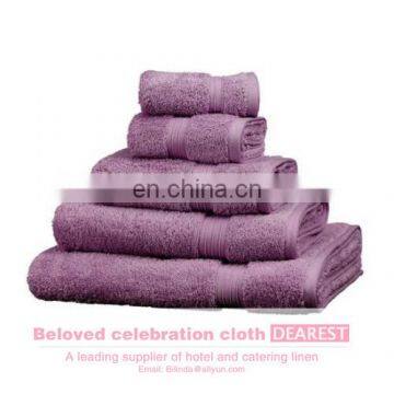 hot sale 100% cotton purple towel wholesale