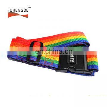 Luggage Strap With Coded Lock With Plastic Buckle For Suitcase, Fashion Colorful Luggage Strap Suitcase Travel Belt photo-5