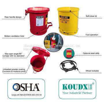 KOUDX Steel Dolly for Oily Waste Can photo-5