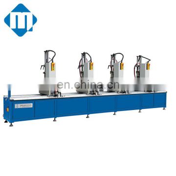 Multi-head drilling machine cut aluminum