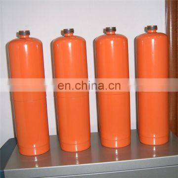 Hot selling DOT39 1000g prefilled refrigerant r134a 13.6kg gas cylinder