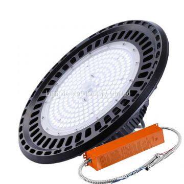 Lightide Emergency Backup UFO LED High Bay Lights 150W, 100-277VAC, 5 yrs Warranty