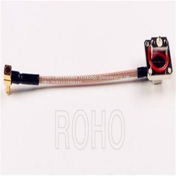 Rg316 Cable with MMCX Male to Bushing Cable Assembly