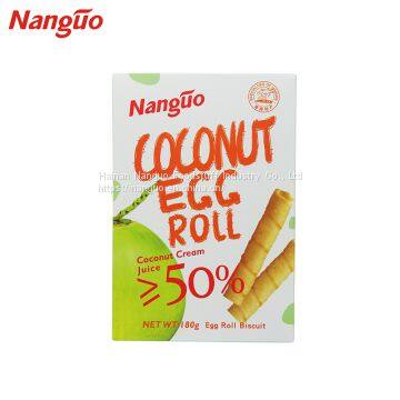 HALAL cracker Original Flavor Coconut Crispy biscuits Egg Roll cookies