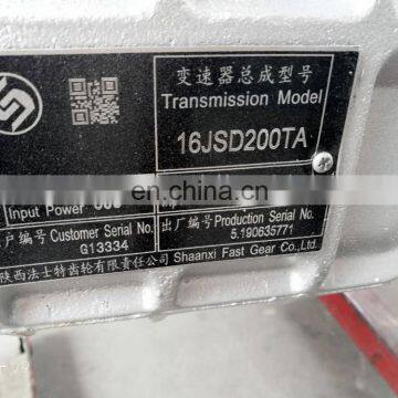 Truck Parts Gearbox 16JSD200TA Transmission Gearbox Assembly