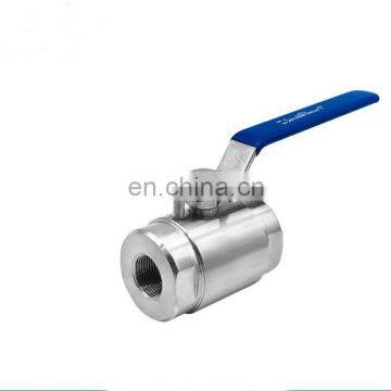 High pressure 2 pc stainless steel ball valve 1/2" & 1 " 100 bar SS304 ball