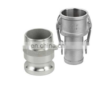 bushing stainless steel 304 male thread quick coupler Type F DN15 Camlock weld fittings high pressure stainless pipe fittings