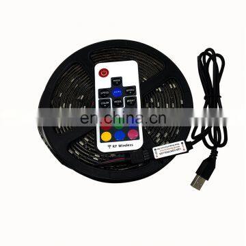 5V 5050 RGB LED Strip Light TV Backlight 1M 2M 3M With RF Wireless Remote TV Back Light