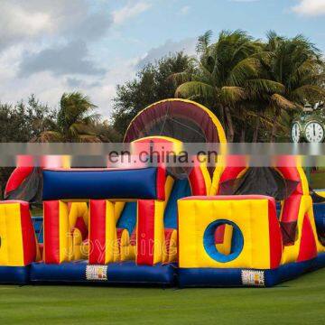 Escape From Alcatraz Inflatable Bouncy Castle Fun City Bounce House Obstacle Course Amusement Park photo-2