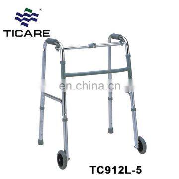 Height adjustable elderly aluminum walking frame walker for sale