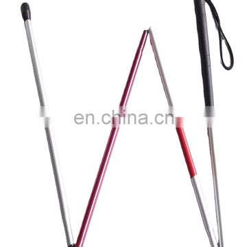 Blind walking stick Foldable Aluminum Alloy Crutches for Blind People Blind cane Handicapped Folding Walking cane