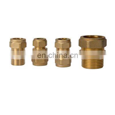 Factory making high quality Coupling Brass pipe fittings quick coupling hose connectors Hexagon Nut HX-8003