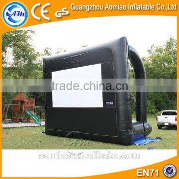 Backyard inflatable projector movie screens, inflatable rear projection screen