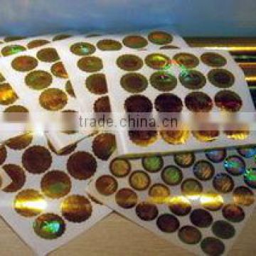 2015 high quality custom hologram sticker with laser making